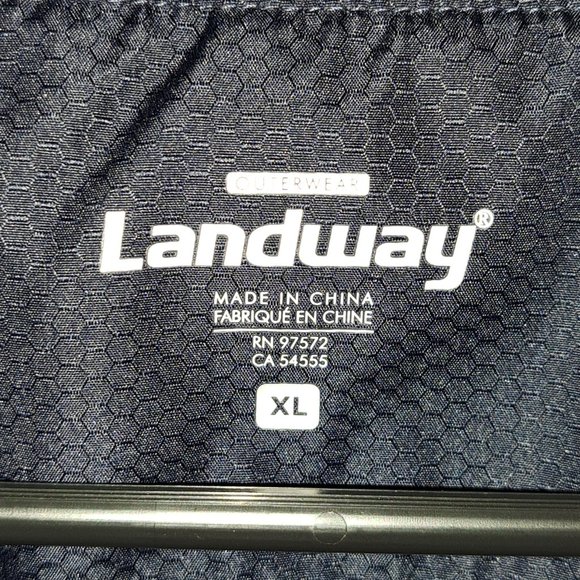 Landway Aerolite Men's Golf Mesh Lined Windbreaker size XL,color Navy - Picture 4 of 10